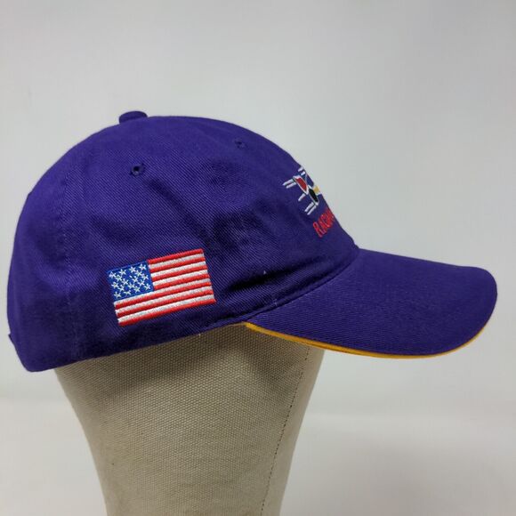 Racing for Kids Men's Strapback Hat Purple OSFA Embroidered Logo - Picture 7 of 10